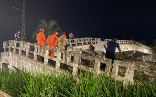 Pela segunda vez, homem ameça dar um ponto final na própria vida do alto de passarela sobre a BR-153 em Araguaína. 