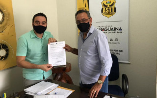 Vereador Ygor Cortez e presidente da ASTT, Delegado Rérissom Macedo. 