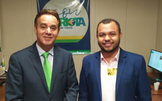 Presidente nacional do Patriota, Adilson Barroso, e Walison Silva.