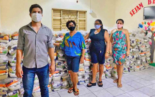 O Cras de Filadélfia foi uma das cidades que recebeu cestas básicas nessa etapa de entrega.