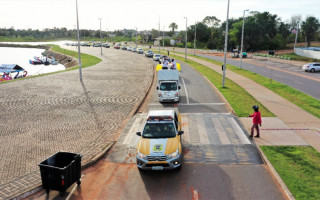 A carreata levou o tema da campanha Maio Amarelo 