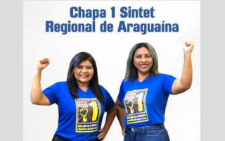 Candidatas pela Chapa 1, Silvinia Pires (vice-presidente) e Rosy Franca (presidente). 