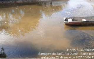 Barragem está localizada no Rio Dueré dentro da Fazenda Três Fronteiras.