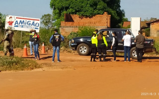 Fiscalização na saída da Jacubinha, em Araguaína 