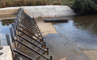 Barragem está localizada no Rio Dueré dentro da Fazenda Três Fronteiras.