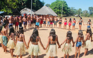 Encontro Cultural contou com danças tradicionais.