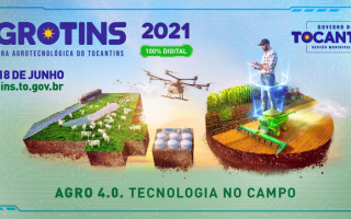 Agrotins 2021 100% Digital começa nesta terça-feira, 15, e segue até sexta-feira, 18.
