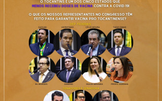 O objetivo do movimento é cobrar ações e posicionamentos dos deputados e senadores, em prol de vacinas para a população tocantinense.