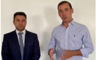Deputado Federal Vicentinho Júnior recebeu o suplente de vereador de Araguaína, Gleyson Galvão.