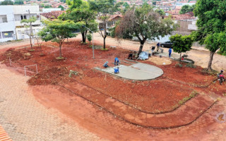 Obras iniciaram na Praça da Vila Aliança, que vai receber academia ao ar livre  