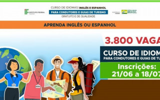 Inscrições para o curso de idiomas seguem abertas até o dia 18 de julho.