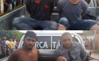 Raniel Sousa Alves, 29 anos, Welton Alves Ferreira, 29, Francisco Ronildo Sousa Alves, 28 e João da Conceição Bezerra, 36.