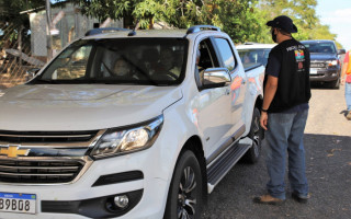 Durante todo mês de julho, a equipe estará na barreira criada na entrada do povoado.