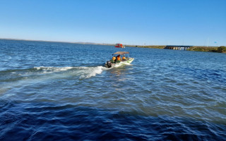 Fiscalização embarcada percorreu toda a extensão do lago da Usina Hidrelétrica em Palmas.
