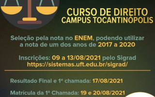 Inscrições podem ser realizadas até o dia 13 de agosto.