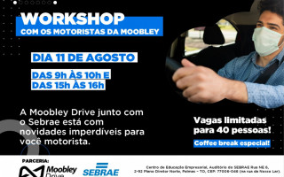 Capacitação para motoristas de aplicativo será realizada nesta quarta-feira, 11 de agosto. 