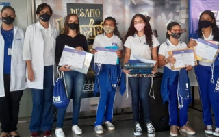 Alunos que participaram do projeto de incentivo à leitura 
