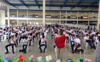 As aulas iniciaram nesta quarta-feira, 1º de setembro, com acolhimento dos estudantes.