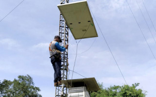 No Cantão, o projeto é totalmente sustentável, utilizando placas solares para captação de energia 