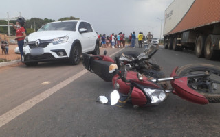 Motociclista morre em acidente na BR-153, próximo a rotatória do Setor Barros em Araguaína. 