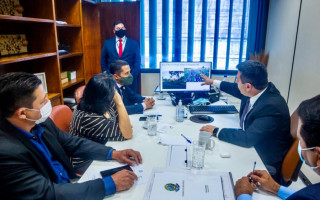 Reunião ocorreu no gabinete do deputado Tiago Dimas em Brasília.