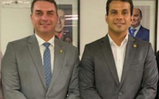 Senadores Flávio Bolsonaro e Irajá Abreu.