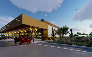 A infraestrutura deve contar com pista de pouso e decolagem, hangar, terminal de passageiros, estacionamento de veículos, dentre outros -