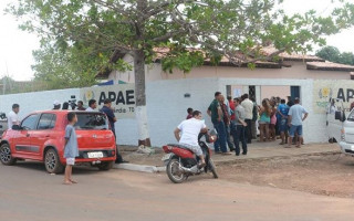 Dia da reabertura da APAE de Muricilandia, em agosto deste ano.