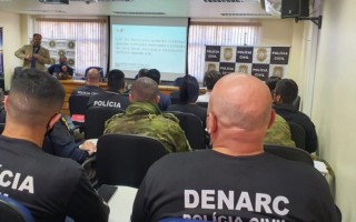 Policiais Civis de várias unidades do Tocantins participam do evento.