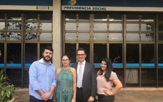 Rafael Martins (E), Orcidália, Marcelo Cordeiro e Alessandra Soares (D)