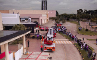 Escada Mecânica do CBMTO foi usada durante simulação no shopping.