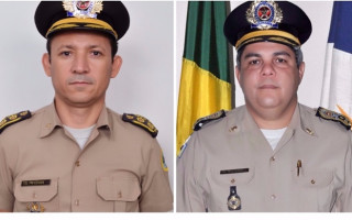 Chefe da Casa Maior, coronel Edivan de Jesus (E) será o substituto do coronel Glauber de Oliveira