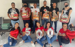Projeto atingiu marco de 500 cestas doadas 