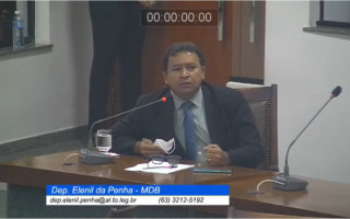 Deputado estadual Elenil da Penha critica morosidade dos trabalhos da Assembleia Legislativa. 