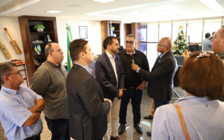 Reunião com o governador em Palmas. 