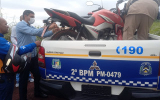 Motocicleta roubada  de mototaxista em Araguaína foi localizada.