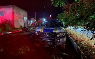 PM no local do crime no setor Maracanã em Araguaína 