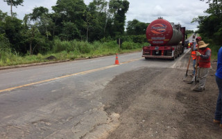 Trecho da BR-153 passou por dois reparos.