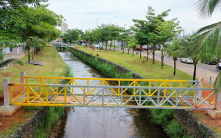 A obra será entregue ainda no início do mês de fevereiro e já chama a atenção de quem passa pelo local.