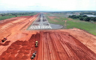 Quase 60% da 1ª etapa das obras de modernização do Aeroporto de Araguaína já está executada.