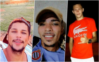 À esq., Aprígio Feitosa de 24 anos; Pedro Henrique de Sousa Rodrigues de 21 e Gabriel Alves Coelho de 18 anos