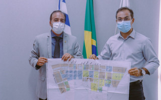 Prefeito Wagner Rodrigues e secretário da Indústria 
