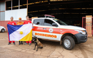 Sargento Rafael Mollo e a cadela Sky vão se juntar à missão de buscas em Petrópolis (RJ) 