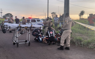 Suspeito foi atendido pelo SAMU e encaminhado ao HRA.