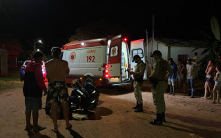 Vítima foi atendida pelo Samu e encaminhada ao Hospital.