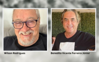 Radialista Wilson Rodrigues de Araújo e o empresário Benedito Vicente Ferreira.