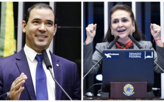Deputado Vicentinho Júnior e senadora Kátia Abreu 