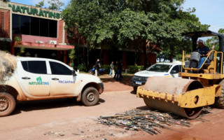 Apetrechos de pesca e caça recolhidos no período da operação foram destruídos