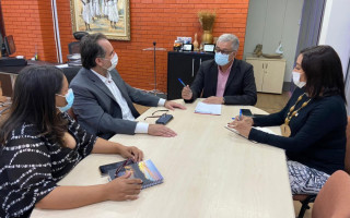 Durante encontro com o representante da Gol, secretário Hercy Filho, trata sobre os incentivos fiscais do Estado para expansão da malha aérea tocantinense