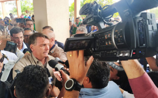 Chegada do presidente Jair Bolsonaro em Araguaína. 